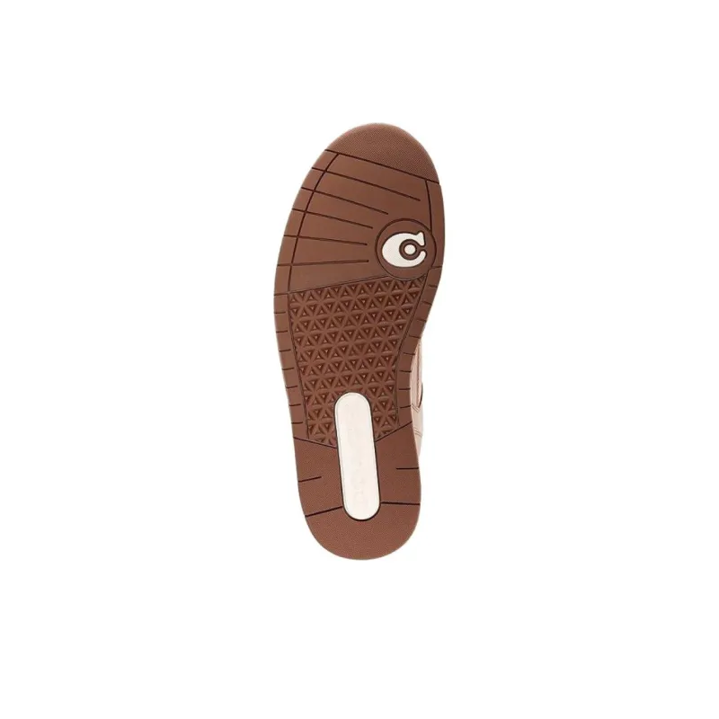 COACH Low Top Skateboard Shoes Men's Brown-5