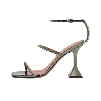 AMINA MUADDI GILDA SANDAL Strap Sandals 9.5cm Women's Gray