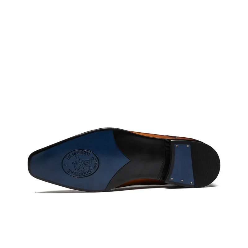 ASTON M.JAZZ Dress Shoes Men Low Top Black/Brown/Coffee-5