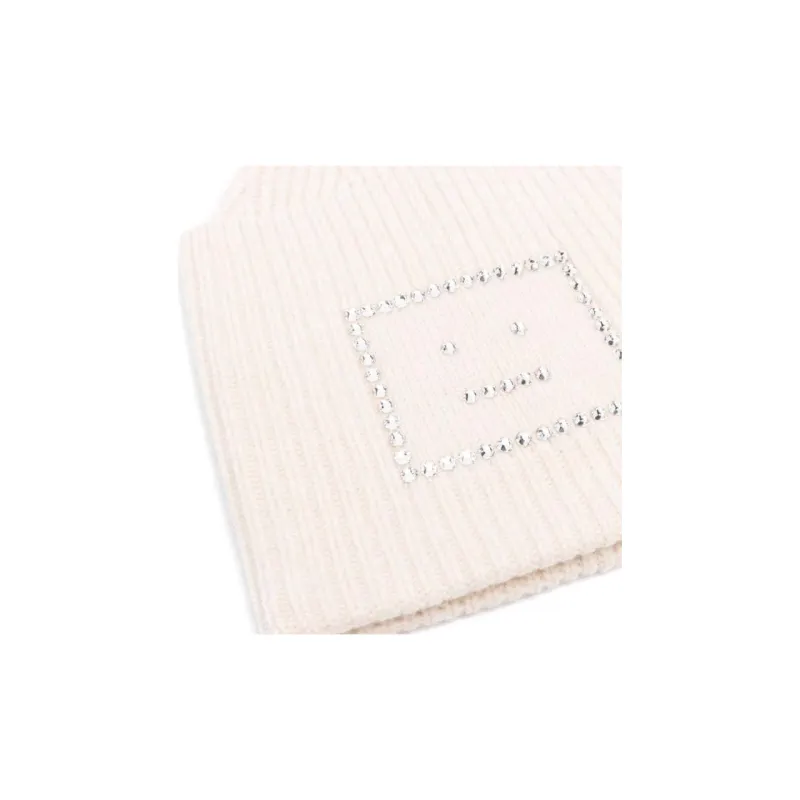 Acne Studios Crystal-embellished Wool Beanie-2