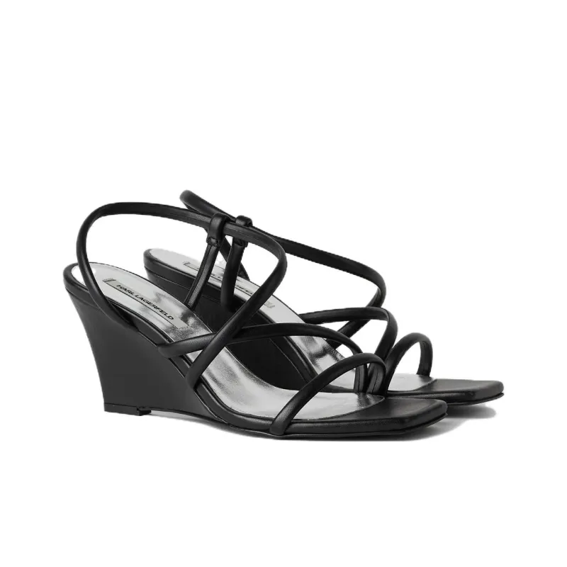 Karl Lagerfeld Rialto 80mm Leather Sandals Women's-1