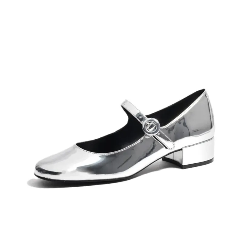 STEVE MADDEN Chunky Heel Mary Jane Shoes 3cm Women's-2