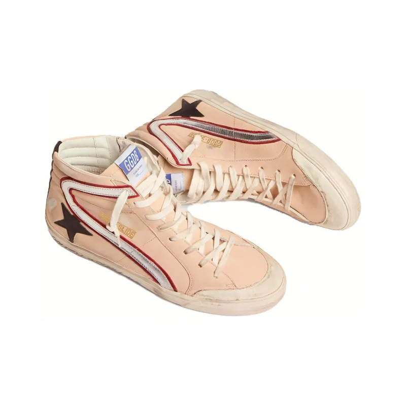 Golden Goose Slide Stylish Skateboarding Shoes Men's Pink-2