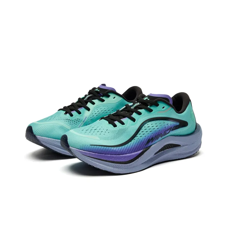 QIAODAN Strong Winds 2.0 Cushioning Anti Slip And Wear Resistant Low Top Running Shoes Women's Dusty Blue-2