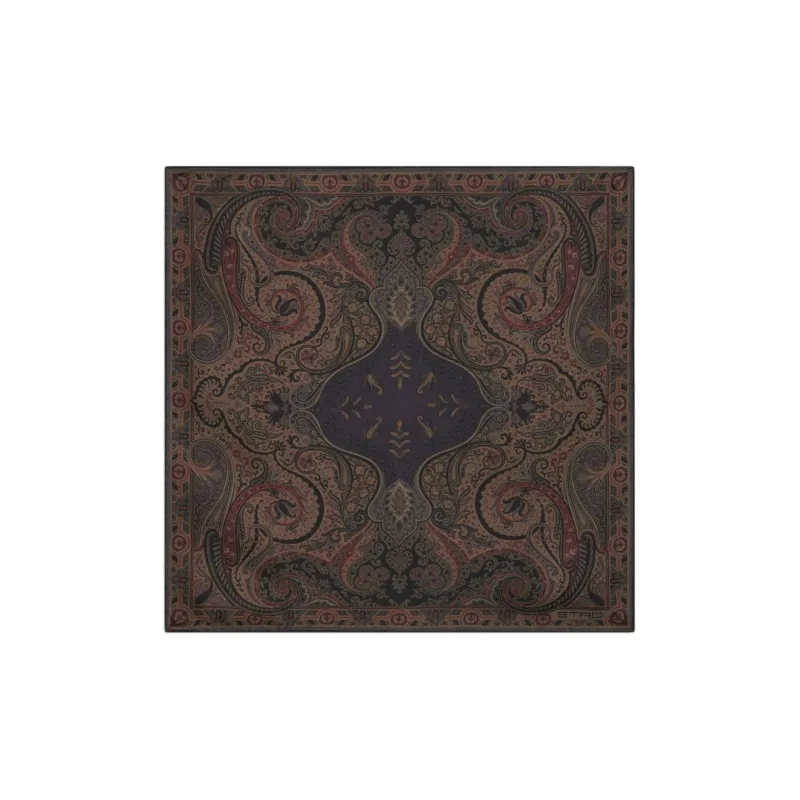ETRO Paisley-print Silk Pocket Square-0