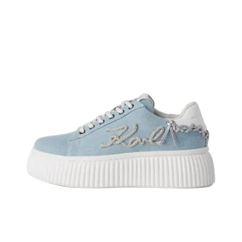 KARL LAGERFELD Skateboard Shoes Women's Light Blue