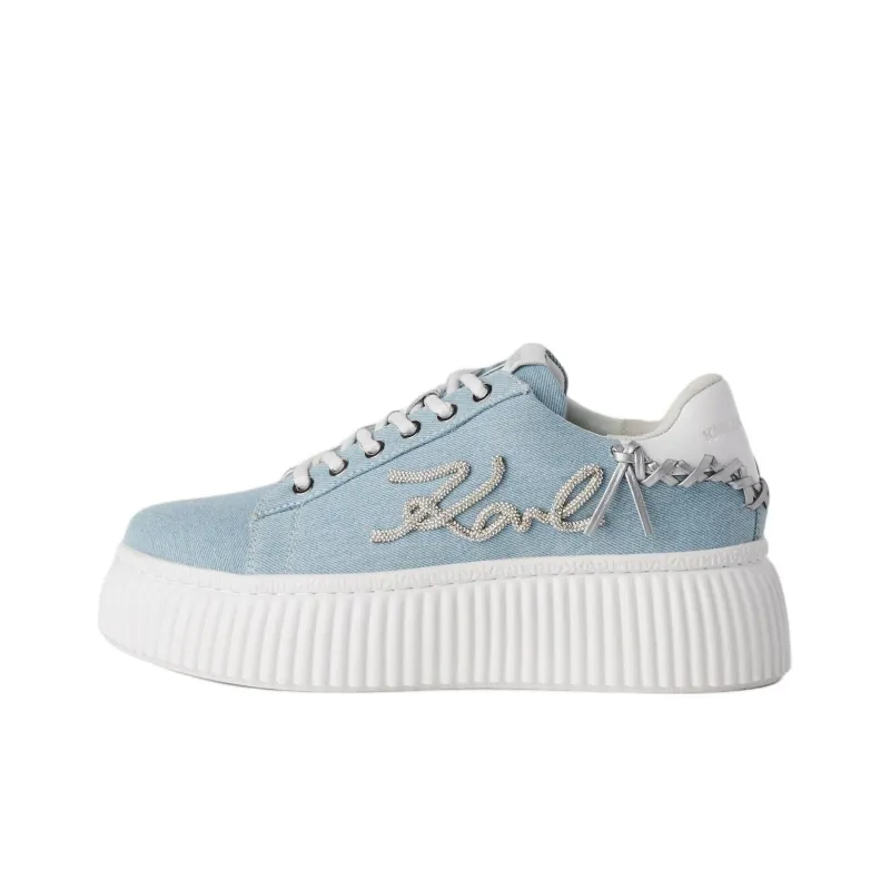 KARL LAGERFELD Skateboard Shoes Women's Light Blue-0