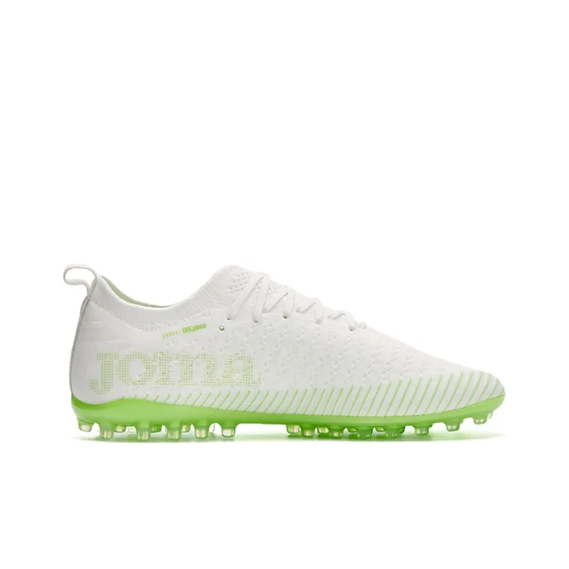 Joma MG Rubber Short Studs Artificial Ground Soccer Shoes Men's White Green-2