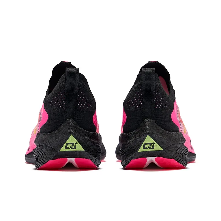 Erke Zhi Jing 2.5 Cushioning Breathable Rebound Low Top Marathon Running Shoes Men's Green Plum-3