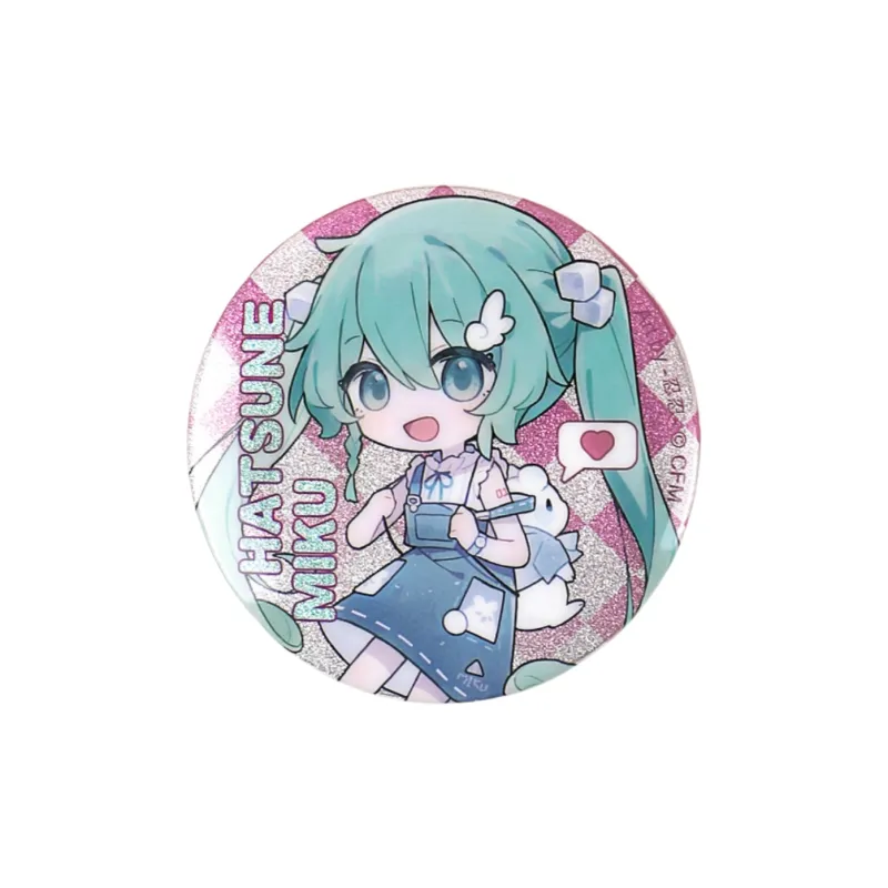 Kinbor Badge Official Guan Guzi Collaboration Miku Tinplate, Let's Go On A Picnic Collection Badges-3