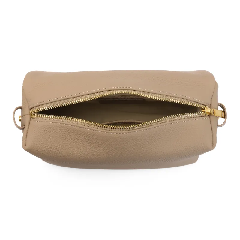 BELLE Artificial Leather Crossbody Bag Women's Solid Color Plain-3
