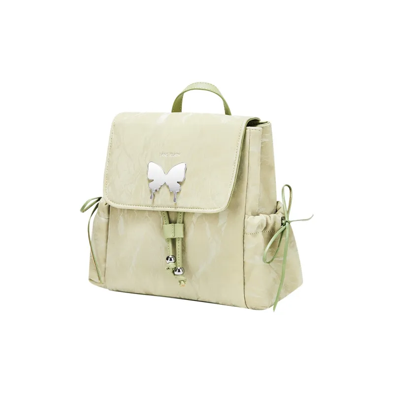 JANE KLAIN PU Matte Texture Backpack Tubas Women's Pink/White-2
