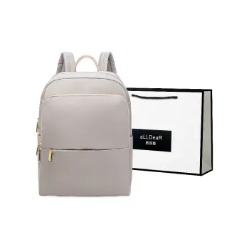 ALLDeaR Oxford Backpack Women's Apricot Gray/Dirty Pink/Dark Gray/Black Apricot & Brown