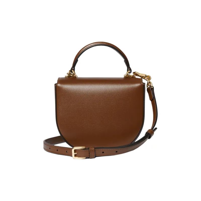 GUCCI Horsebit 1955 Leather Shoulder Bag Crossbody Bag Handbag Mini Women's Brown-3