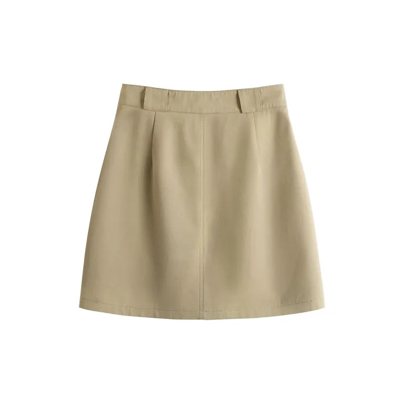 Cypress House Casual Short Skirts Women's Khaki-1