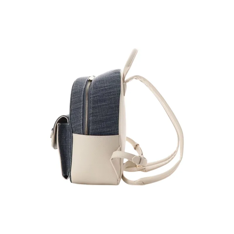 SAMANTHA THAVASA Polypropylene Synthetic Leather Polyester Backpack Women's Indigo-1