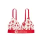 Red Print Bra
