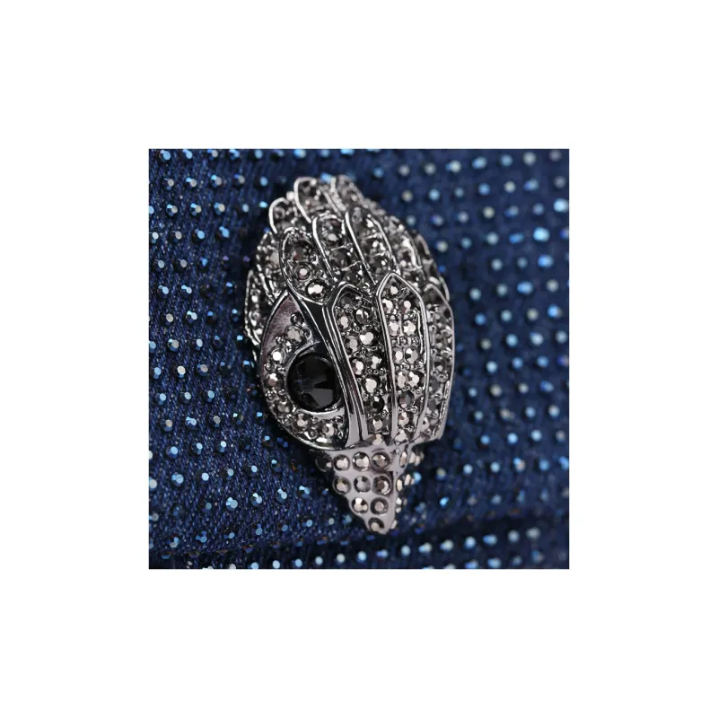 Kurt Geiger London Textile Wallet, Crossbody Bag, Shoulder Bag Women's Dark Blue-3