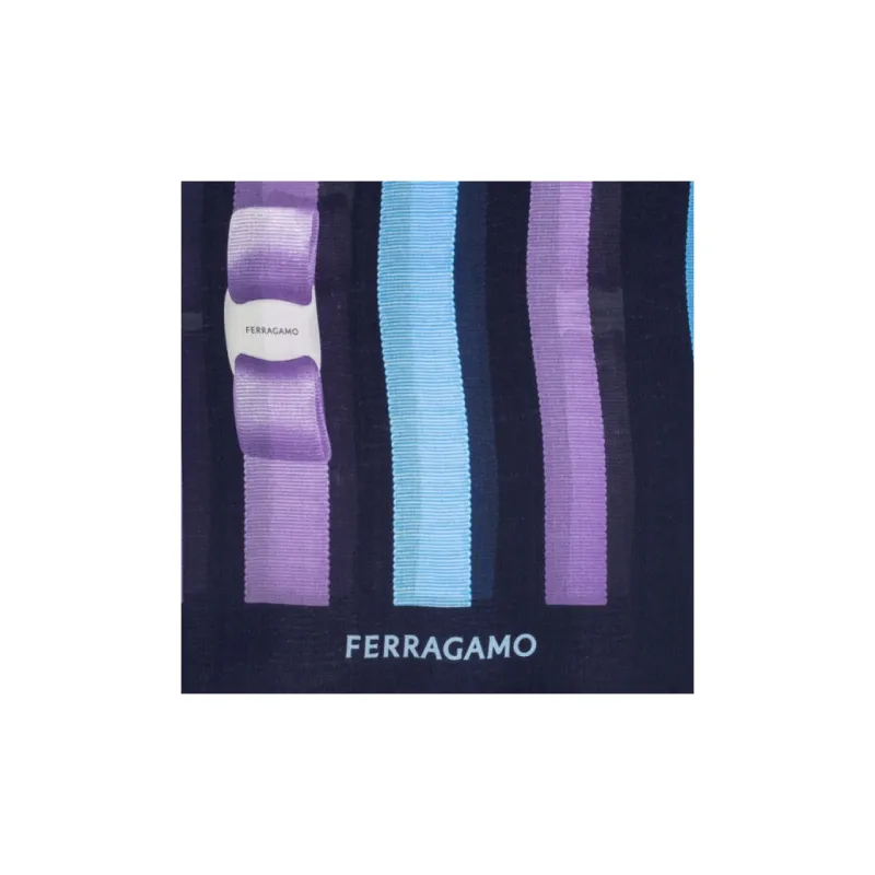 Ferragamo Bow Printed Scarf-1