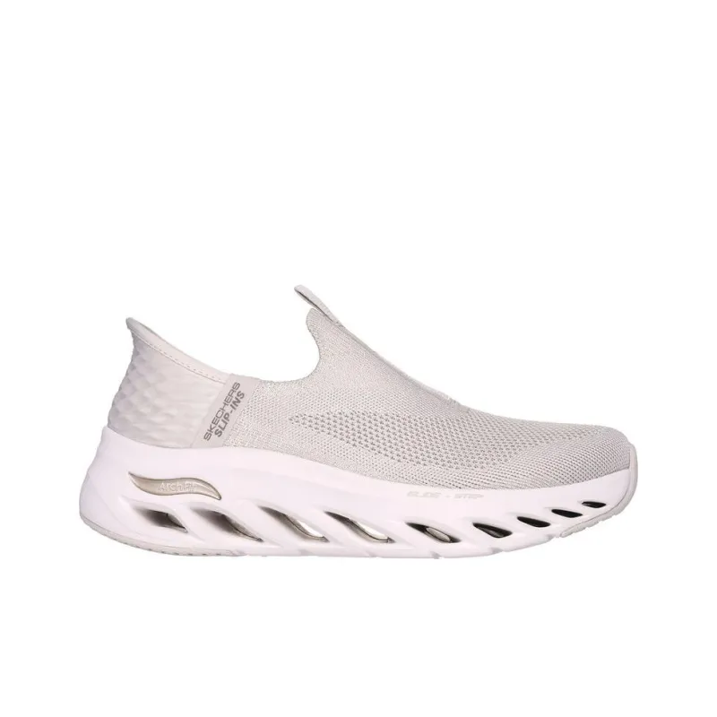 Skechers Arch Fit Glide-Step Anti-Slip Wear-Resistant Low-Top Casual Shoes Women's Beige-1
