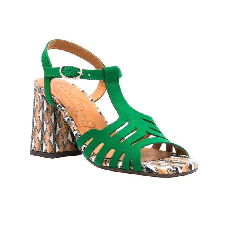 CHIE MIHARA 90mm Pesca Geometric print Sandals Women's-2