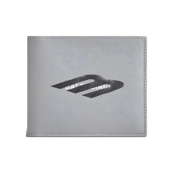 Balenciaga Cash Grained Calfskin Wallet Men's Gray