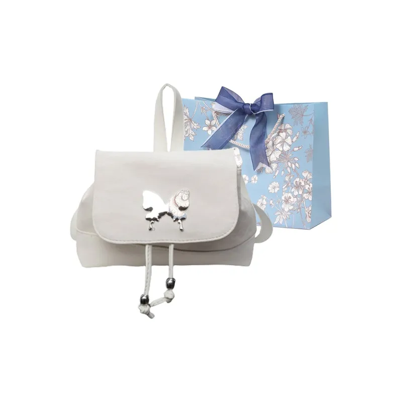 REDOO PU Backpack Regular Women's Silver/Ecru/Blue-5