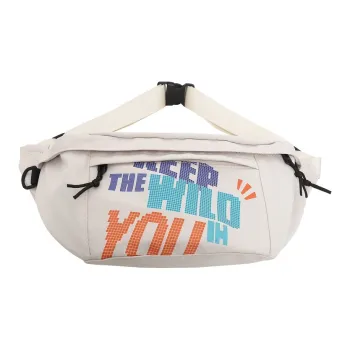 Elsvet Nylon Sling Bag Unisex White/Black