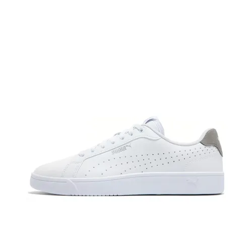 PUMA Grounded Perf Skateboard Shoes Unisex Low-Top Silvery White