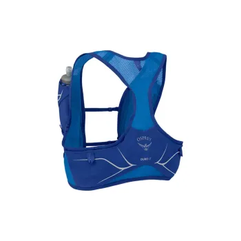 OSPREY Recyclable Nylon Stretch Mesh Backpack Regular Unisex Charcoal Gray/Blue-Green/Blue/Light Gray