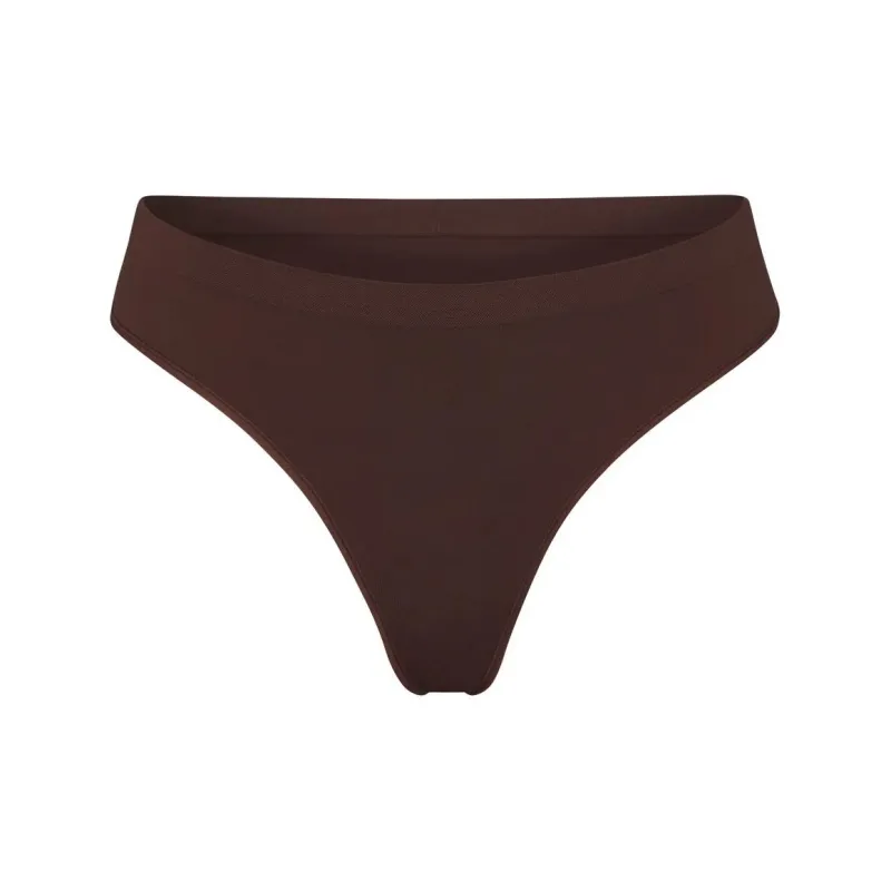 SKIMS SOFT SMOOTHING SEAMLESS THONG Underpants Women's 1 Pack COCOA/Cocoa-0