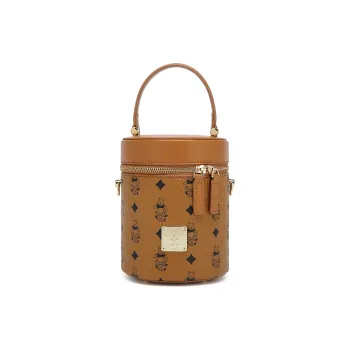 Disney Winnie The Pooh Series PU Leather Bucket Bags Shoulder Bag Crossbody Bag Handbag Women's Khaki/Brown