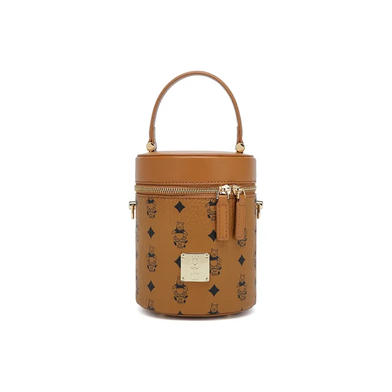 Disney Winnie The Pooh Series PU Leather Bucket Bags Shoulder Bag Crossbody Bag Handbag Women's Khaki/Brown-6