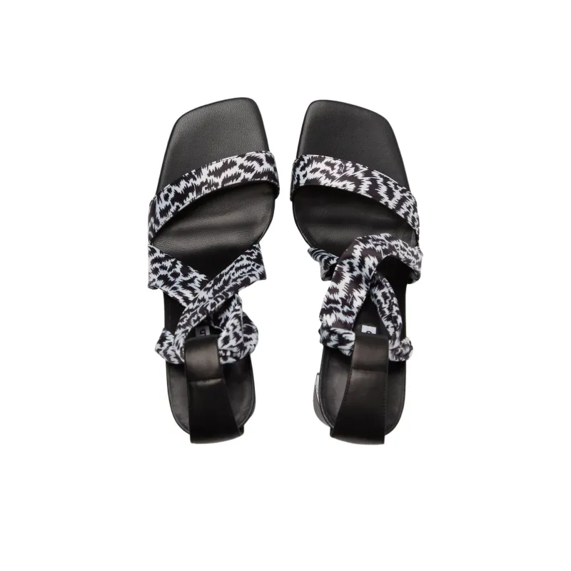 Karl Lagerfeld Masque 90mm Scarf wrap Sandals Women's-3