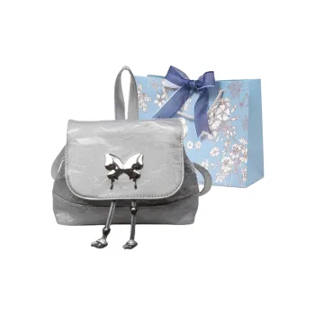 REDOO PU Backpack Regular Women's Silver/Ecru/Blue