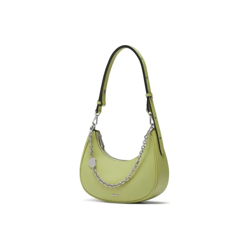 ORYANY Cow Leather Portable Crossbody Bag Shoulder Bag Women's Green-2