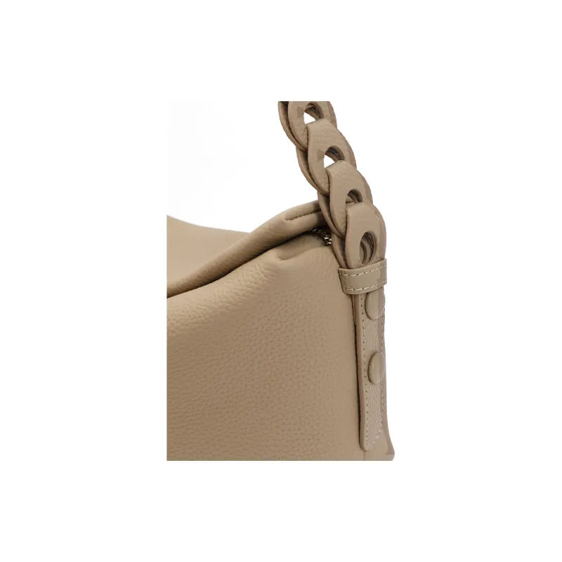 BELLE Artificial Leather Crossbody Bag Women's Solid Color Plain-4