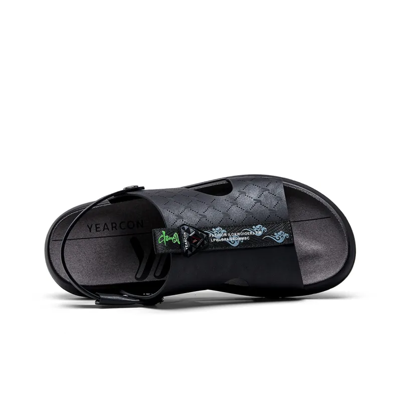 YEARCON Men's Shoes 2024 New Arrival Men's Sandal Outerwear Slippers Dual Purpose Casual Beach Sandals For Men-2