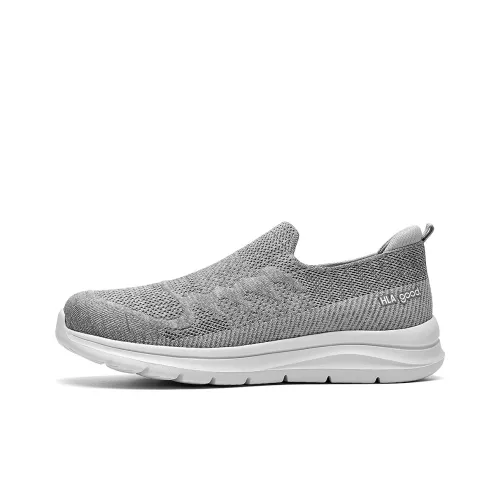 HLA Men's Breathable Lightweight Slip on Mesh Comfortable Platform Casual From shoes