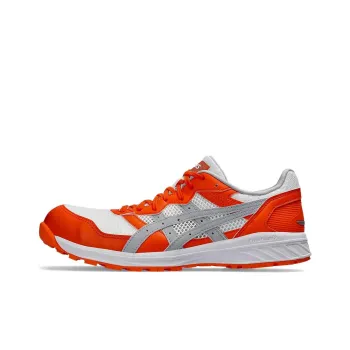 Asics Winjob Slip Resistant, Abrasion Resistant, Breathable Low Top Running Shoes Unisex Orange Gray