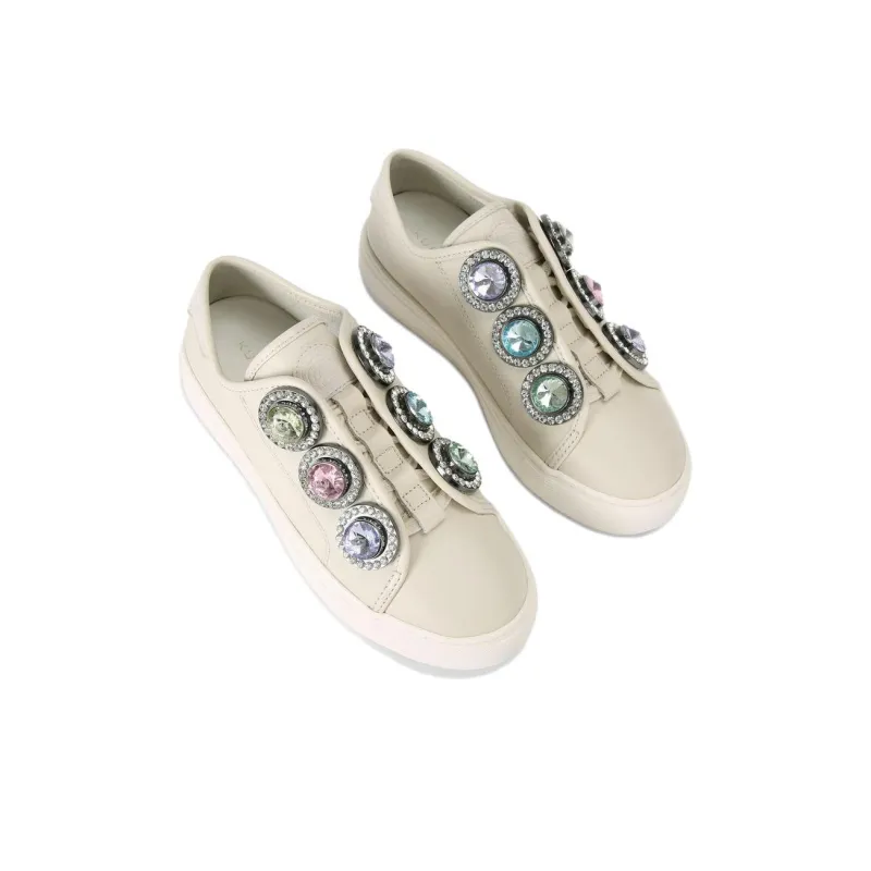 Kurt Geiger London LANEY OCTAVIA Low-Top Skateboard Shoes Women's Beige-2