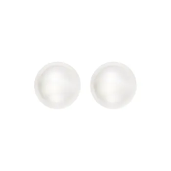 MIKIMOTO 18K White Gold Stud Earrings Women's White