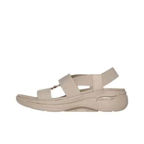 Skechers Go Walk Arch Fit Beach Sandals Women's Beige