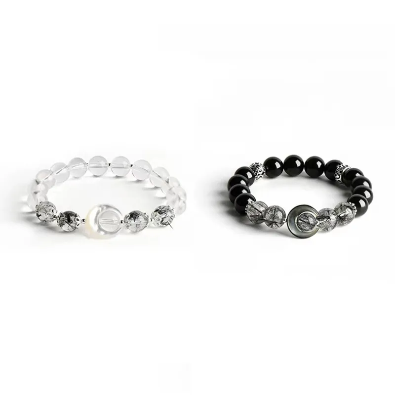 DAN DREAM Obsidian Jade Bracelet Hand Accessory Unisex-0