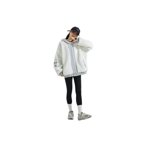 Tonlion Velvet Jackets Women's Off White