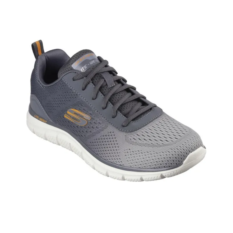 Skechers Skechers Track Anti-Slip Wear-Resistant Low-Top Running Shoes Men's Gray-2
