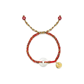 SEVEN COOK S925 Silver Bracelets Unisex Pale Greenish-White Jade