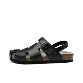 HLA Men's Trendy Breathable Closed Toe Comfortable Beach Sandals Slippers 2 in 1 Men's Outdoor