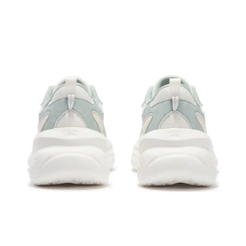 361° Moe Claws Slip Resistant And Breathable Low Top Casual Shoes Women's White Green-3