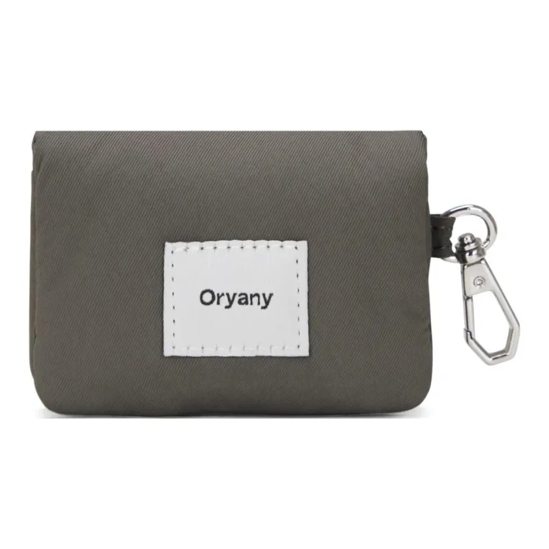 ORYANY Cow Leather With Nylon Crossbody Bag Shoulder Bag Women's Dark Gray-3